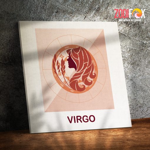 dramatic Virgo Girl Canvas astrology gifts – VIRGO0011
