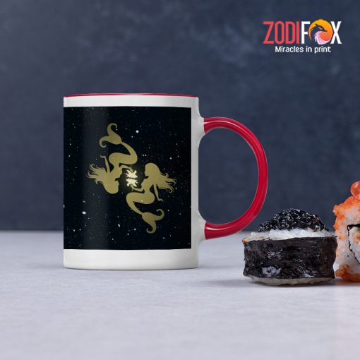amazing Pisces Gold Mug zodiac sign presents for horoscope and astrology lovers – PISCES-M0012