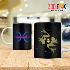 nice Pisces Gold Mug birthday zodiac sign presents for horoscope and astrology lovers – PISCES-M0012
