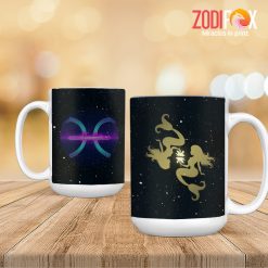 pretty Pisces Gold Mug zodiac sign presents for astrology lovers – PISCES-M0012