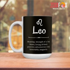 beautiful Leo Brave Mug zodiac sign gifts for horoscope and astrology lovers – LEO-M0012