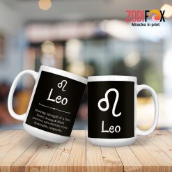 eye-catching Leo Brave Mug zodiac gifts for horoscope and astrology lovers – LEO-M0012