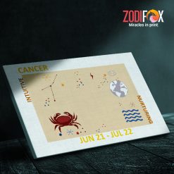 pretty Cancer Intutive Canvas birthday zodiac gifts for horoscope and astrology lovers– CANCER0013