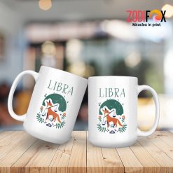 interested Libra Fox Mug zodiac gifts for astrology lovers – LIBRA-M0013
