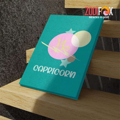 personality Capricorn Planet Canvas zodiac sign presents for horoscope lovers – CAPRICORN0015