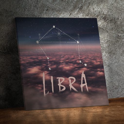 cute Libra Cloud Canvas birthday zodiac sign presents for horoscope and astrology lovers – LIBRA0015