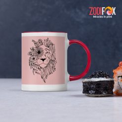 dramatic Leo Flower Mug zodiac sign presents for horoscope and astrology lovers – LEO-M0015