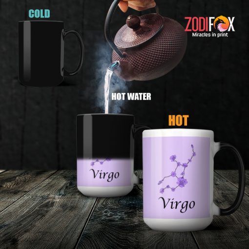 meaningful Virgo Flower Mug birthday zodiac sign gifts for horoscope and astrology lovers – VIRGO-M0015