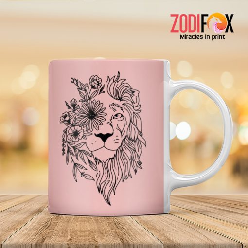 great Leo Flower Mug birthday zodiac sign presents for astrology lovers – LEO-M0015