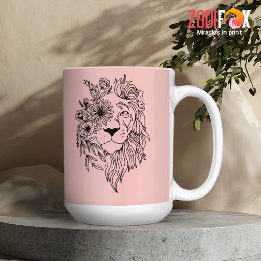 high quality Leo Flower Mug birthday zodiac presents for horoscope and astrology lovers – LEO-M0015