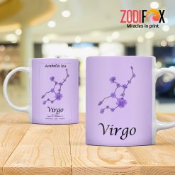amazing Virgo Flower Mug birthday zodiac sign gifts for horoscope and astrology lovers – VIRGO-M0015