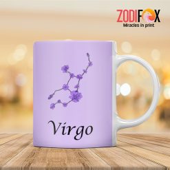 eye-catching Virgo Flower Mug birthday zodiac sign gifts for horoscope and astrology lovers – VIRGO-M0015