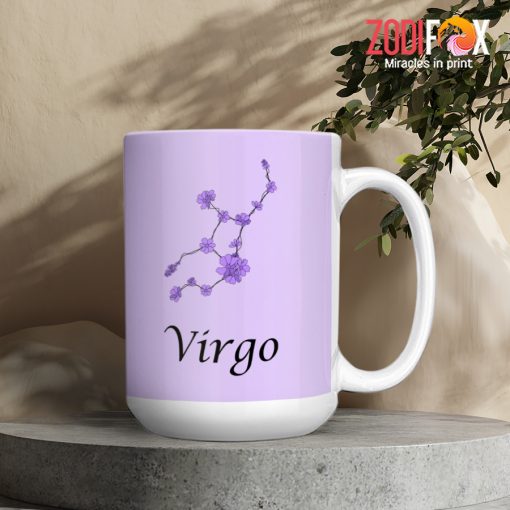 favorite Virgo Flower Mug birthday zodiac sign gifts for horoscope and astrology lovers – VIRGO-M0015