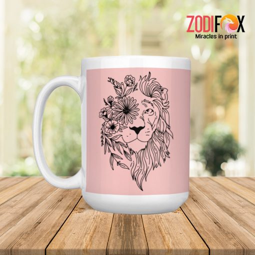 interested Leo Flower Mug zodiac gifts and collectibles – LEO-M0015