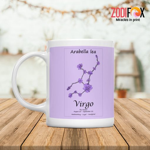 funny Virgo Flower Mug birthday zodiac sign gifts for horoscope and astrology lovers – VIRGO-M0015