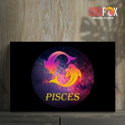 hot Pisces Galaxy Canvas birthday zodiac sign presents for horoscope and astrology lovers – PISCES0016