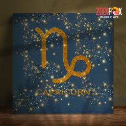 special Capricorn Gold Canvas birthday zodiac gifts for horoscope and astrology lovers– CAPRICORN0017