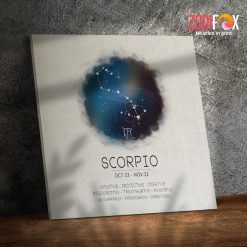 interested Scorpio Intuitive Canvas zodiac gifts and collectibles – SCORPIO0017