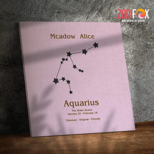 latest Aquarius Friendly Canvas zodiac gifts and collectibles– AQUARIUS0018