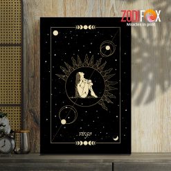 interested Virgo Sun Canvas zodiac sign presents for horoscope and astrology lovers – VIRGO0018