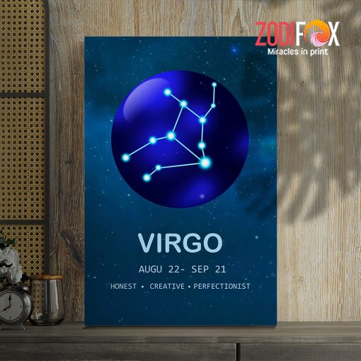 amazing amazing Virgo Honest Canvas horoscope lover gifts astrology horoscope zodiac gifts for man and woman – VIRGO0002