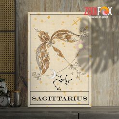 interested Sagittarrius Symbol Canvas birthday zodiac sign gifts for astrology lovers – SAGITTARIUS0002
