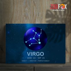 cool Virgo Honest Canvas zodiac lover gifts – VIRGO0002