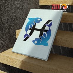 great nice Pisces Symbol Canvas astrology horoscope zodiac gifts for boy and girl astrology lover gifts – PISCES0020