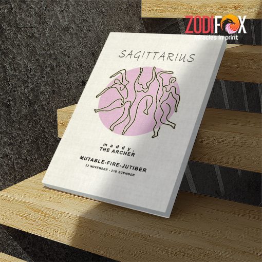 funny Sagittarrius Fire Canvas zodiac gifts for astrology lovers – SAGITTARIUS0021