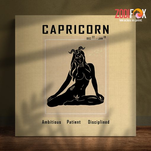 personalised Capricorn Boho Canvas astrology horoscope zodiac gifts for man and woman– CAPRICORN0022