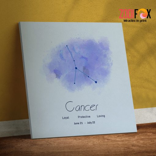 various Cancer Watercolor Canvas astrology gifts– CANCER0022