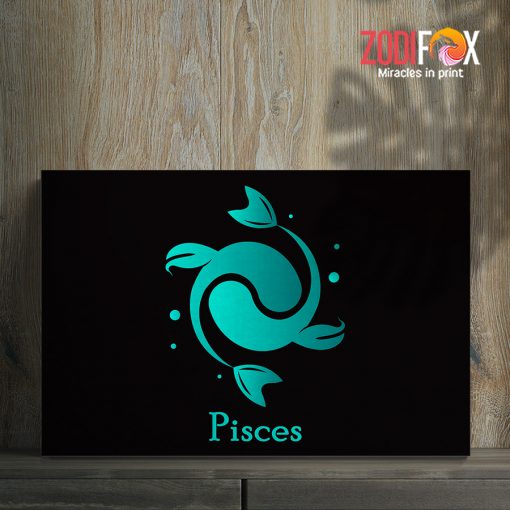 best Pisces Green Canvas birthday zodiac sign presents for horoscope and astrology lovers – PISCES0022