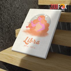 best Libra Female Canvas birthday zodiac presents for astrology lovers – LIBRA0023