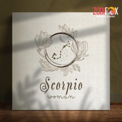 dramatic Scorpio Woman Canvas zodiac sign presents – SCORPIO0023