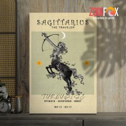 funny Sagittarrius Optimistic Canvas zodiac related gifts – SAGITTARIUS0023
