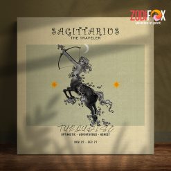 eye-catching Sagittarrius Optimistic Canvas birthday zodiac sign presents for astrology lovers – SAGITTARIUS0023