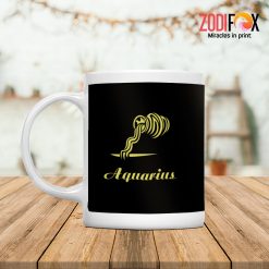 cool Aquarius Gold Mug birthday zodiac presents for astrology lovers – AQUARIUS-M0023