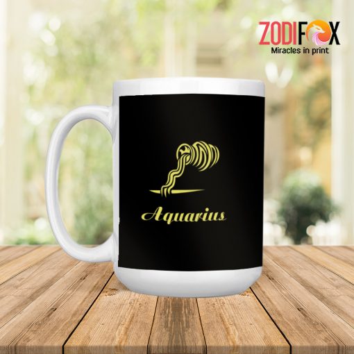hot Aquarius Gold Mug birthday zodiac gifts for astrology lovers – AQUARIUS-M0023