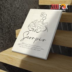 interested Scorpio Focused Canvas zodiac lover gifts – SCORPIO0024
