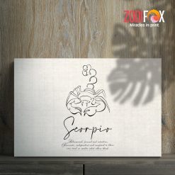 wonderful Scorpio Focused Canvas zodiac sign presents – SCORPIO0024