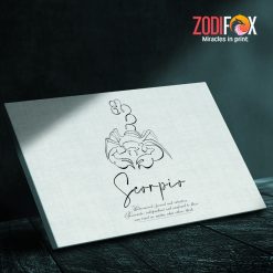 interested Scorpio Focused Canvas zodiac sign presents for horoscope lovers – SCORPIO0024