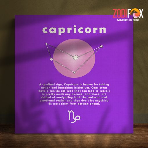 personalised Capricorn Action Canvas signs of the zodiac gifts– CAPRICORN0024