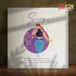 dramatic Scorpio Female Canvas zodiac sign gifts for astrology lovers – SCORPIO0025