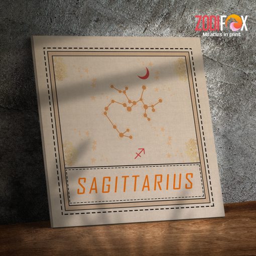 cool Sagittarrius Moon Canvas birthday zodiac gifts for horoscope and astrology lovers – SAGITTARIUS0026