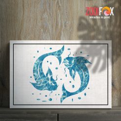 amazing Pisces Lovely Canvas zodiac sign presents for astrology lovers – PISCES0026