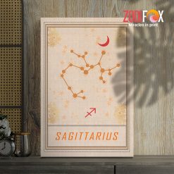 funny Sagittarrius Moon Canvas zodiac sign gifts for astrology lovers – SAGITTARIUS0026