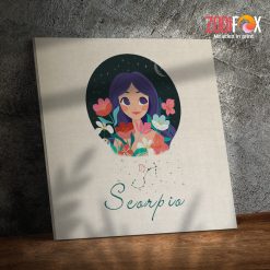 interested Scorpio Girl Canvas zodiac gifts for astrology lovers – SCORPIO0026