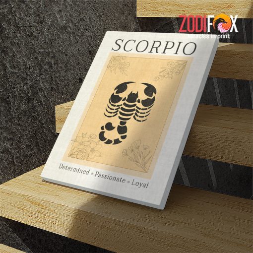 amazing Scorpio Determined Canvas zodiac gifts for horoscope and astrology lovers – SCORPIO0027