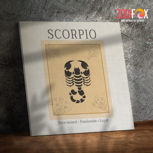 hot Scorpio Determined Canvas zodiac gifts for astrology lovers – SCORPIO0027