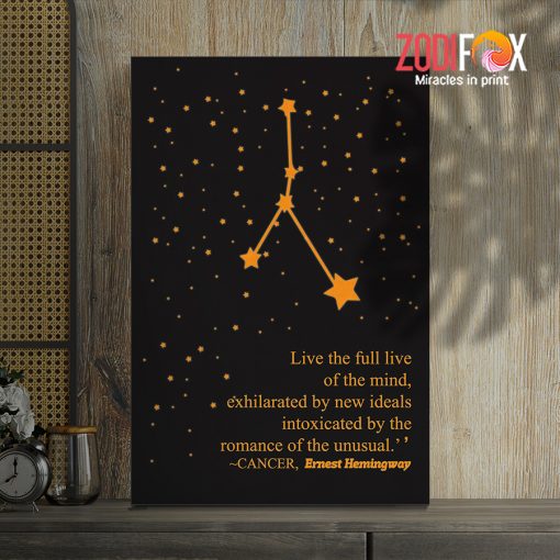 exciting Cancer Star Canvas zodiac sign presents for horoscope and astrology lovers– CANCER0027